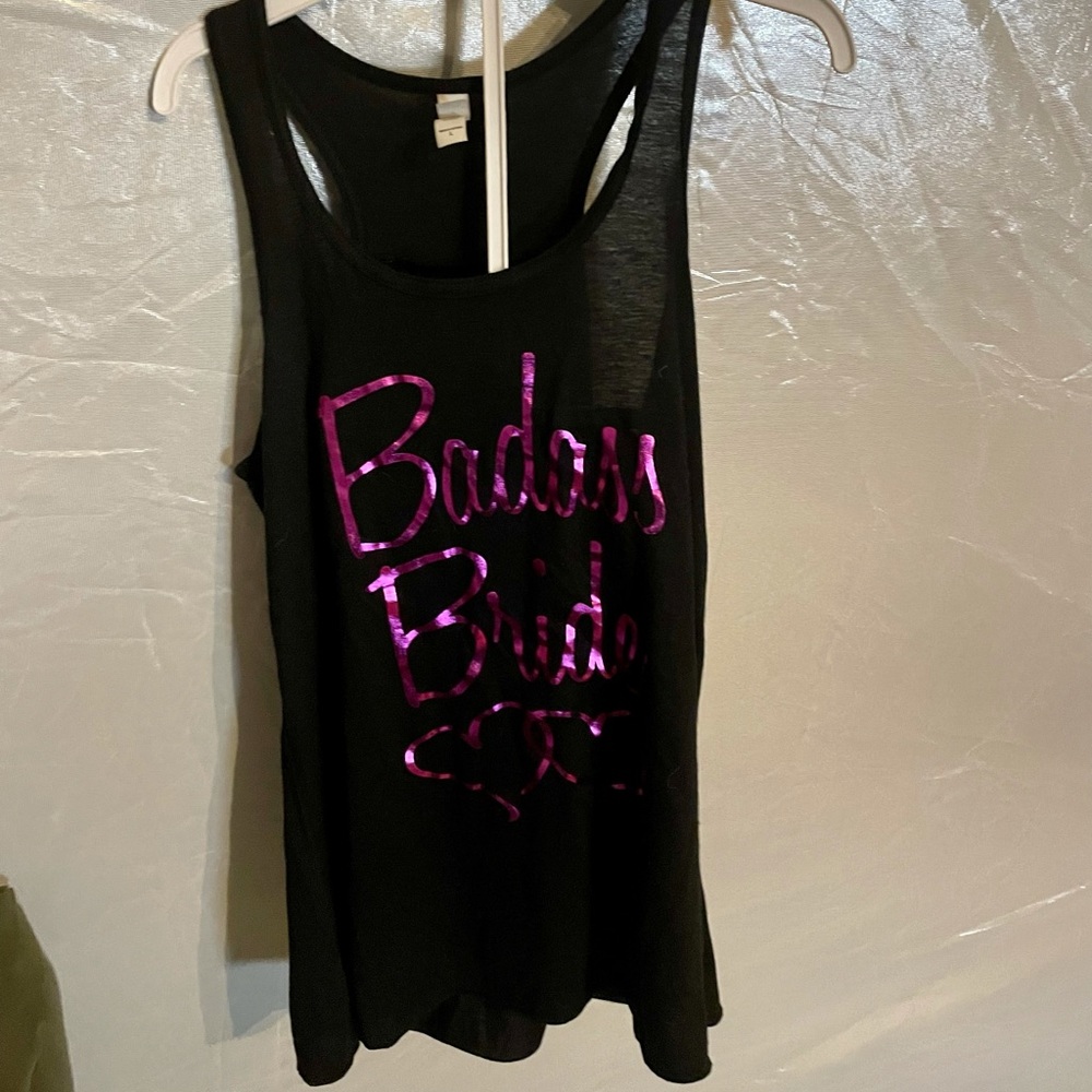 Custom “Badass Bride” Racerback Tank